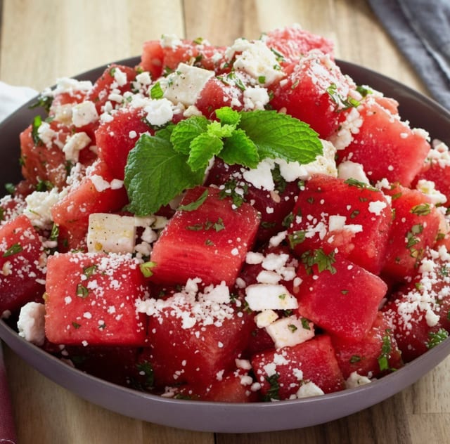 Watermelon Feta Salad.