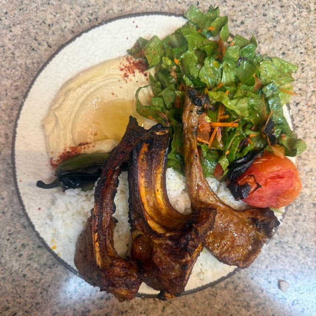 Lamb Chops Plate.