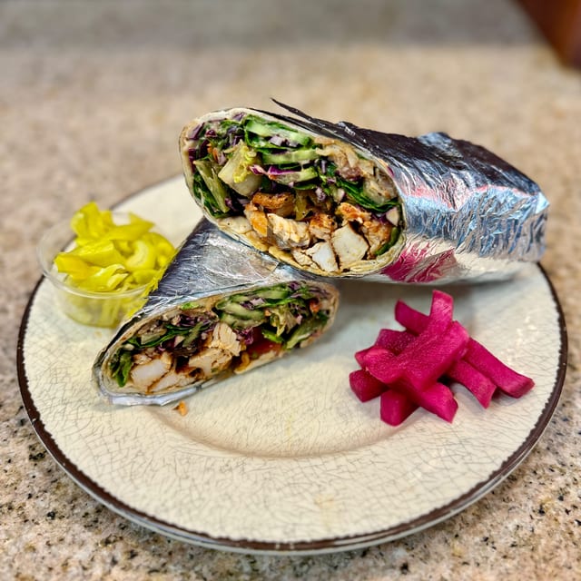 Chicken Kabob Wrap.