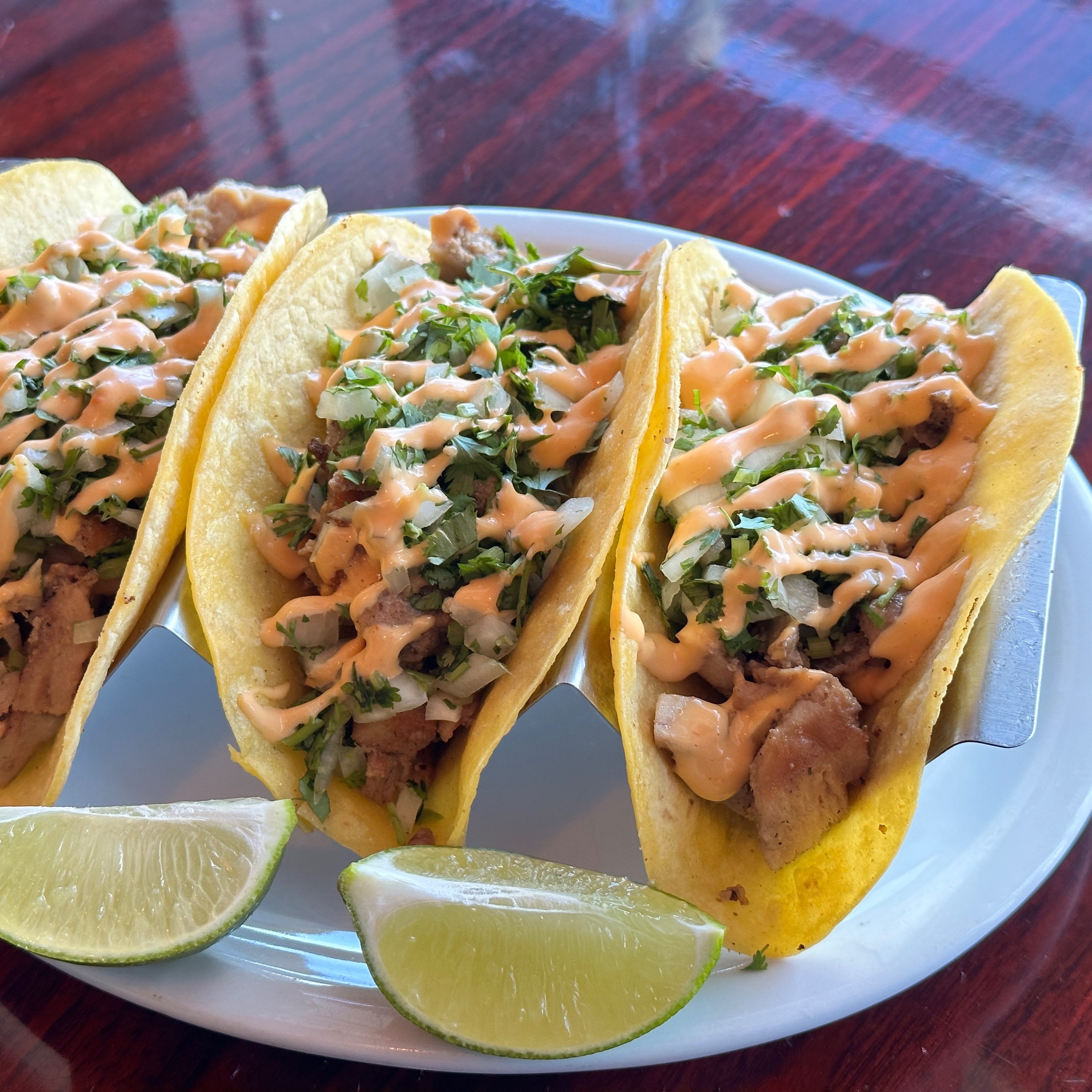 Chicken Tacos.