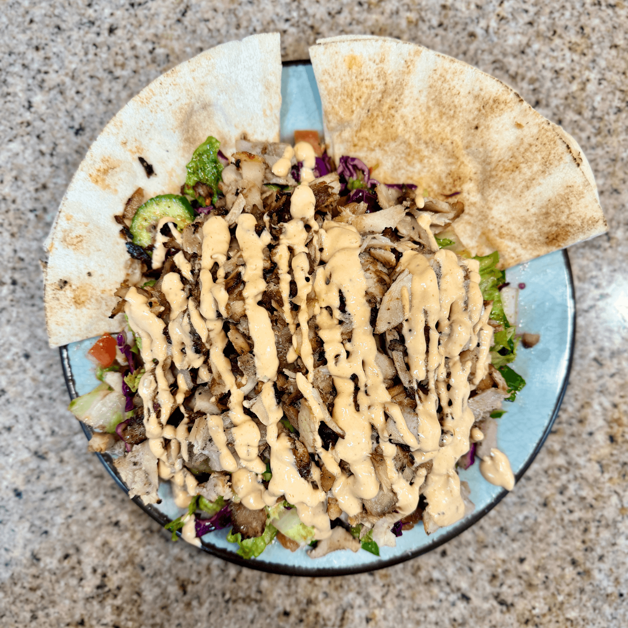 Chicken Shawarma Salad.
